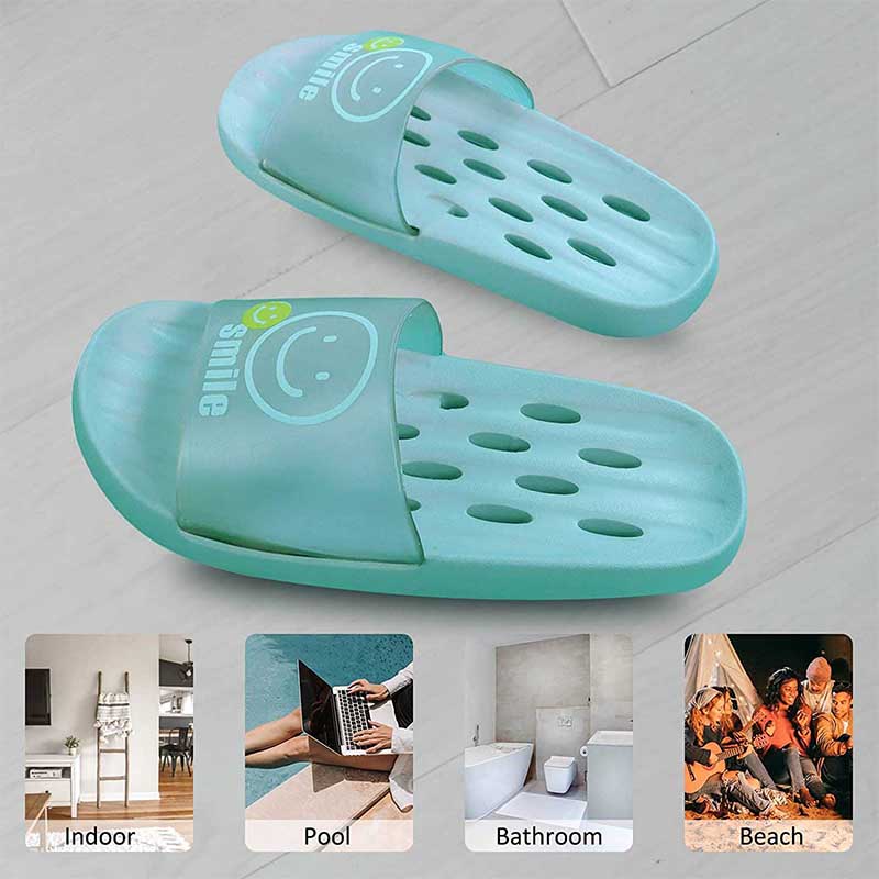 Sapatos de chuveiro para homens mulheres, secagem rápidanão deslize slides de sandálias de praia com furos de drenagem chinelos